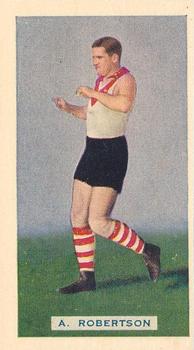 1935 Hoadley's League Footballers #7 Austin Robertson Front